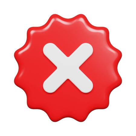 Wrong  3D Icon
