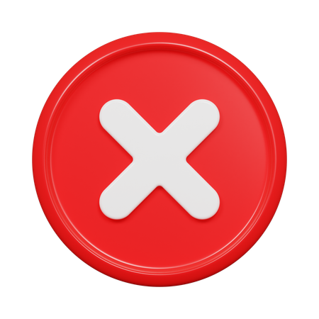 Wrong  3D Icon