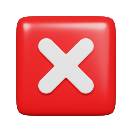 Wrong  3D Icon