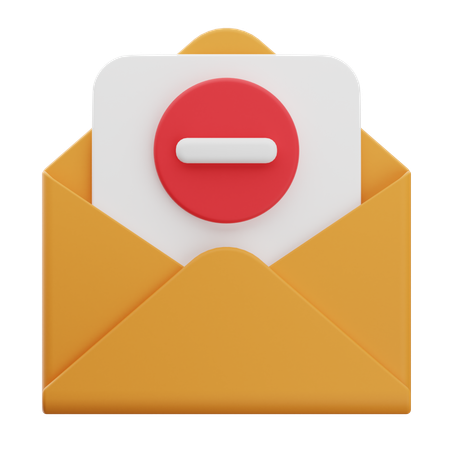 Wrong Email  3D Icon