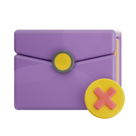 Wrong Email  3D Icon
