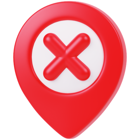 Wrong Location  3D Icon