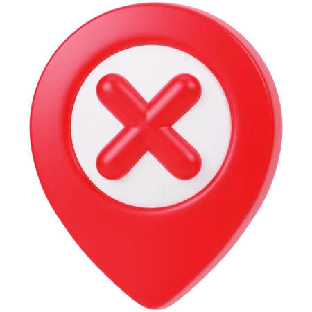 Wrong Location  3D Icon