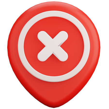 Wrong Location  3D Icon