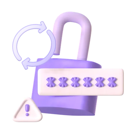 Wrong Password  3D Icon