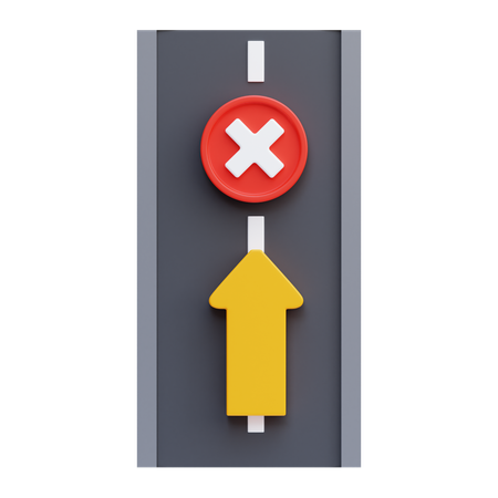 Wrong Way  3D Icon