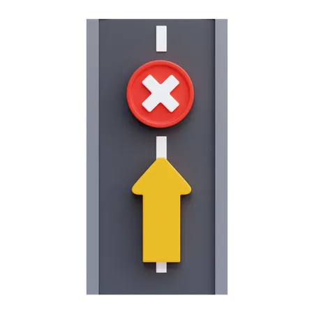 Wrong Way  3D Icon