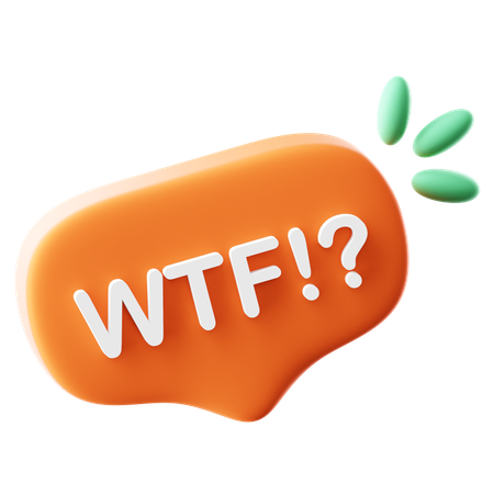 Wtf  3D Icon