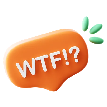 Wtf  3D Icon