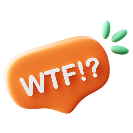 WTF  3D Icon