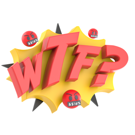 WTF  3D Sticker