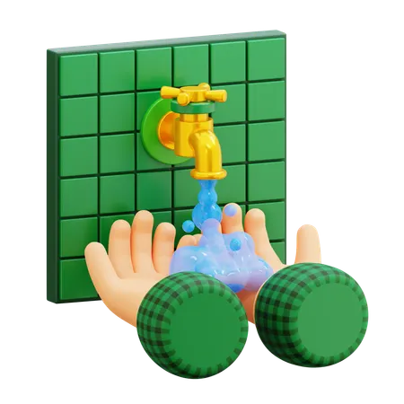 Wudhu  3D Icon