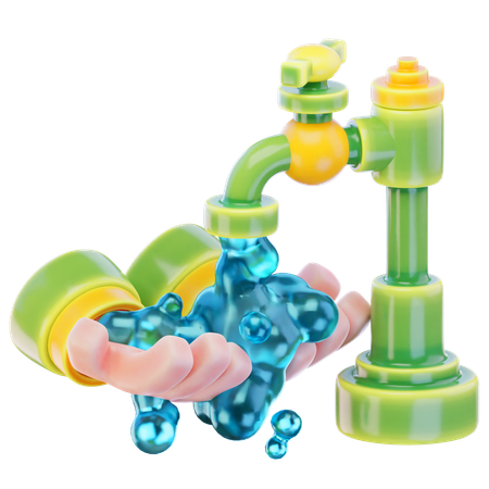 Wudhu  3D Icon