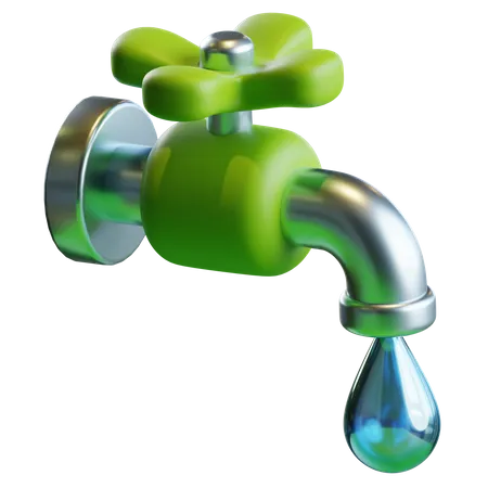3 D Tap Water Ablution Icon Illustration 3D Icon