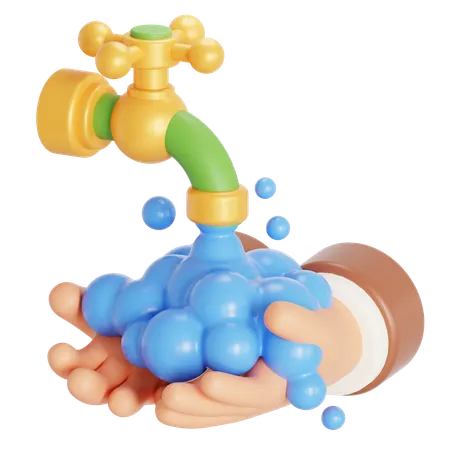 Wudhu hand  3D Icon