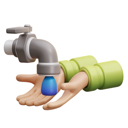 Wudhu Muslim  3D Icon
