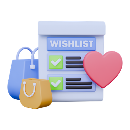 Wunschzettel  3D Icon