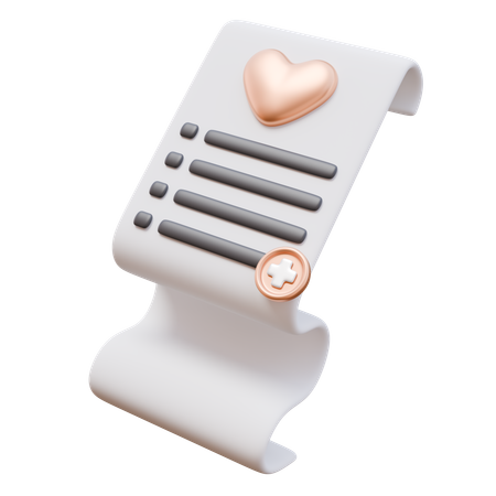 Wunschzettel  3D Icon