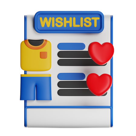 Wunschzettel  3D Icon