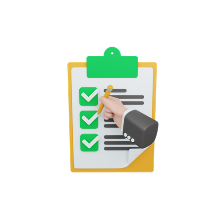 Wunschzettel  3D Icon