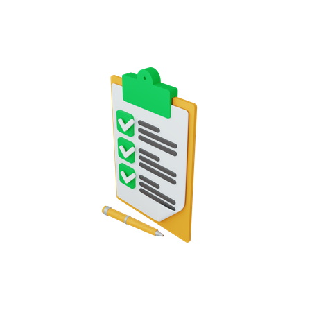 Wunschzettel  3D Icon