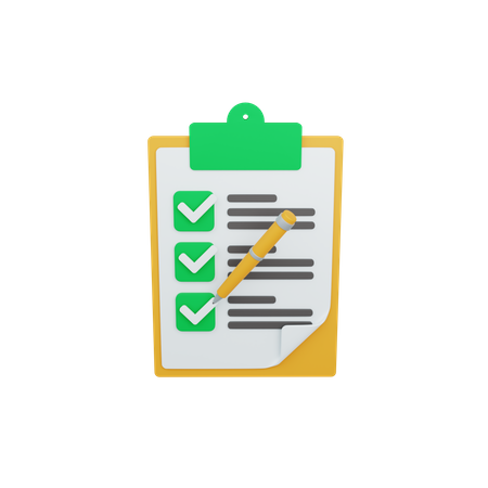 Wunschzettel  3D Icon