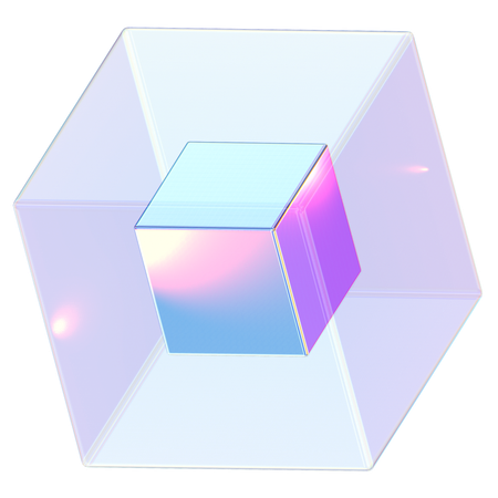 Würfel abstrakt form  3D Icon