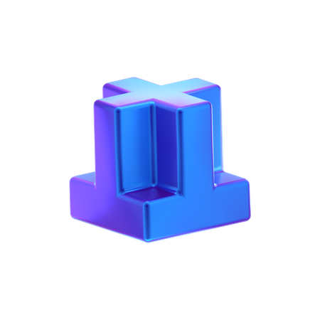 Würfel abstrakt form  3D Icon