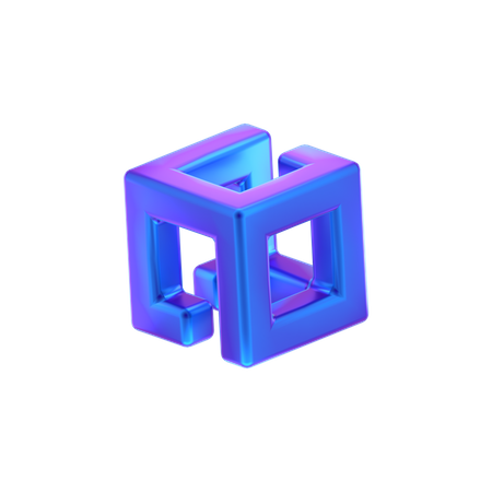 Würfel abstrakt form  3D Icon