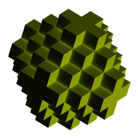 Würfel abstrakte Form  3D Icon