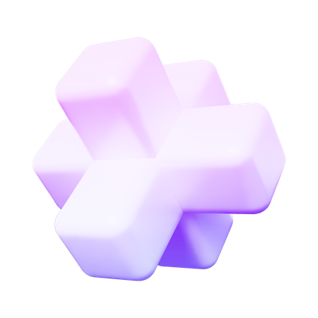 Würfel abstrakt form  3D Icon