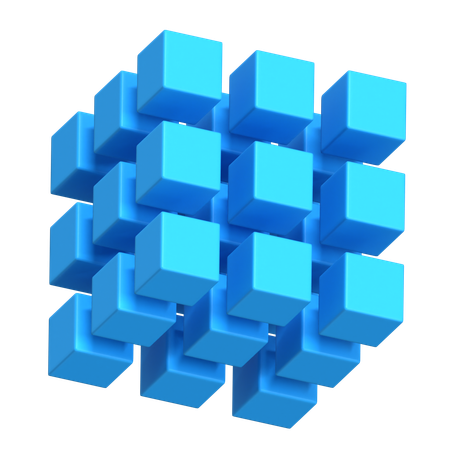 Würfelanordnung  3D Icon