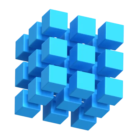 Würfelanordnung  3D Icon