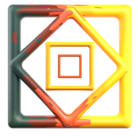 Würfel geometrische Form  3D Icon