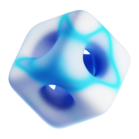 Würfel mit Löchern  3D Icon