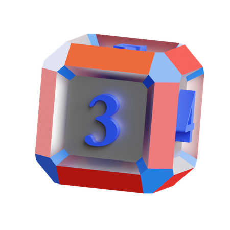 Würfelseite 3  3D Icon