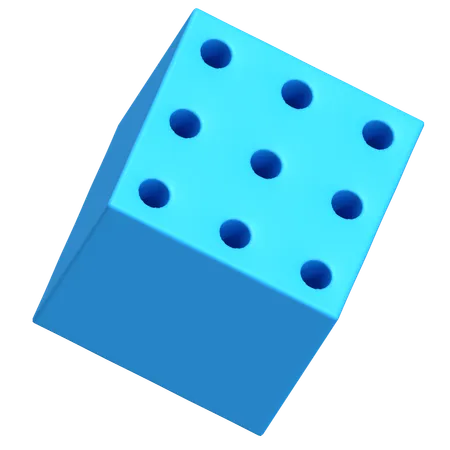 Würfellöcher  3D Icon