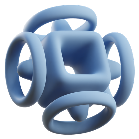 Würfel ringe abstrakt form  3D Icon