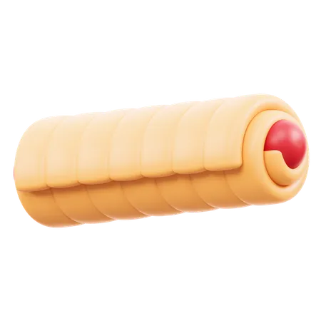 Wurstbrötchen  3D Icon