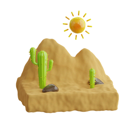 Wüste  3D Icon