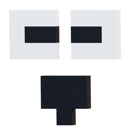 Wut-Pixel-Emoji  3D Icon