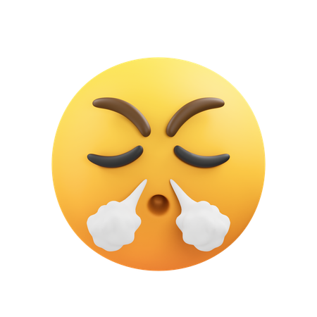 Halte Wut-Emoji zurück  3D Icon