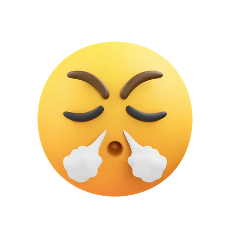 Halte Wut-Emoji zurück  3D Icon