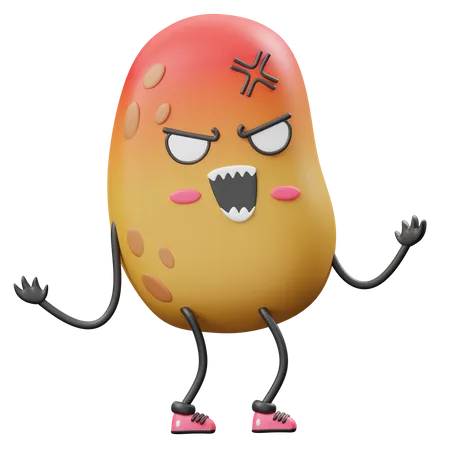 Wütende Kartoffel  3D Icon