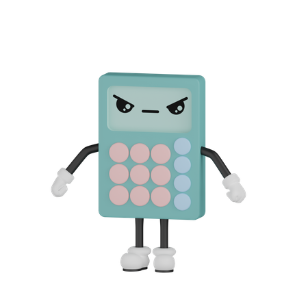 Wütender Rechner  3D Icon