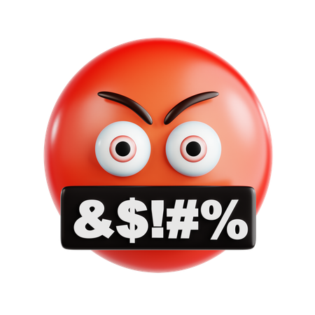 Wütendes Emoji  3D Icon