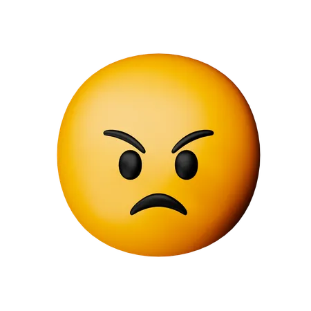 Wütendes Gesicht-Emoji  3D Icon