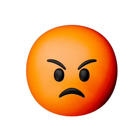 Wütendes Gesicht-Emoji  3D Icon