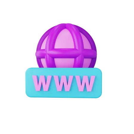 Www  3D Icon