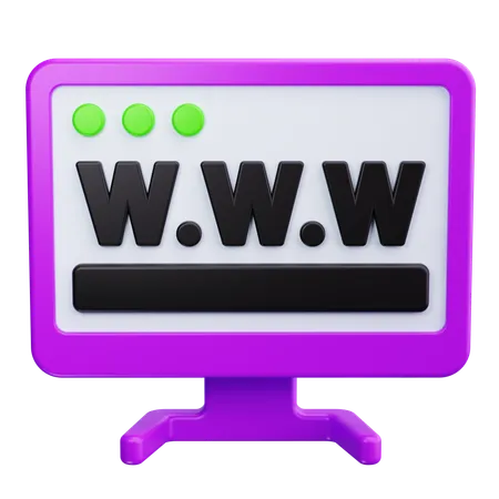 Www  3D Icon